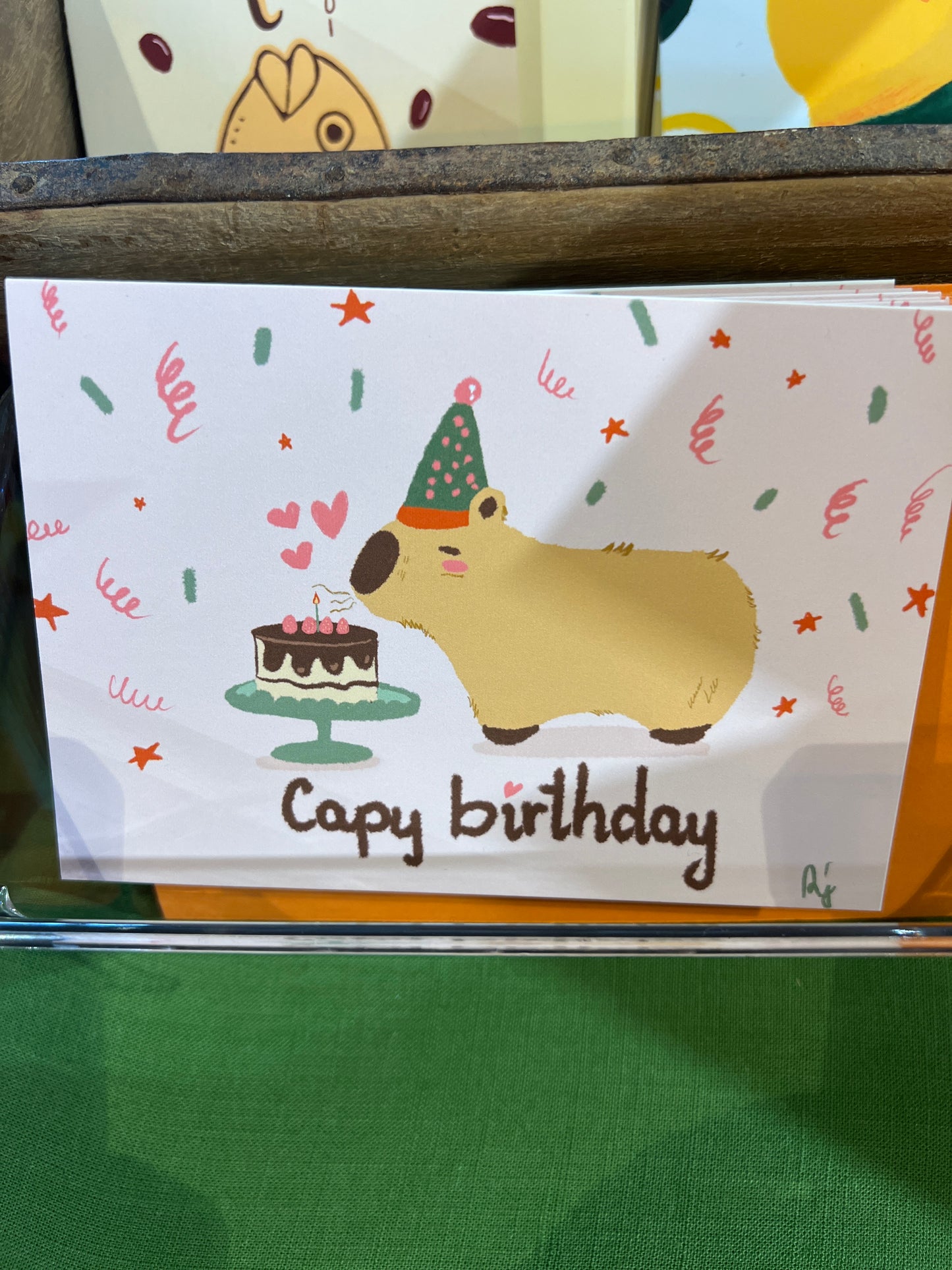 Capybara- Greeting Card