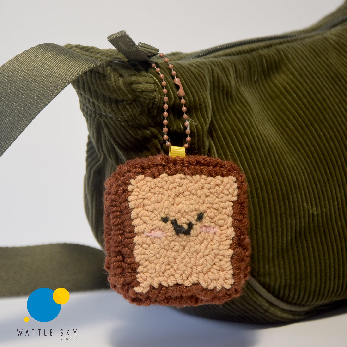 Toasties Key Chain – Cute Punch Needle Key and Bag Charm