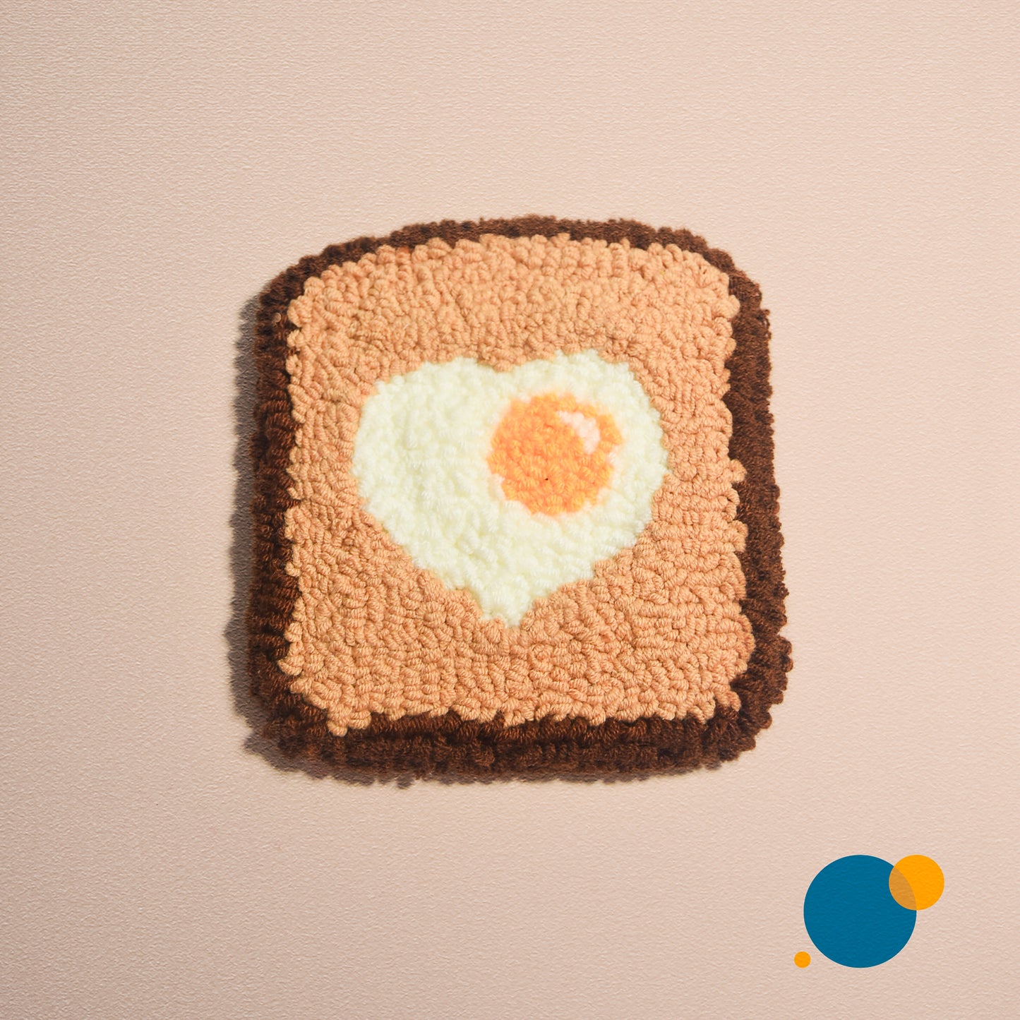 Toastie Coaster - Punch needle coaster