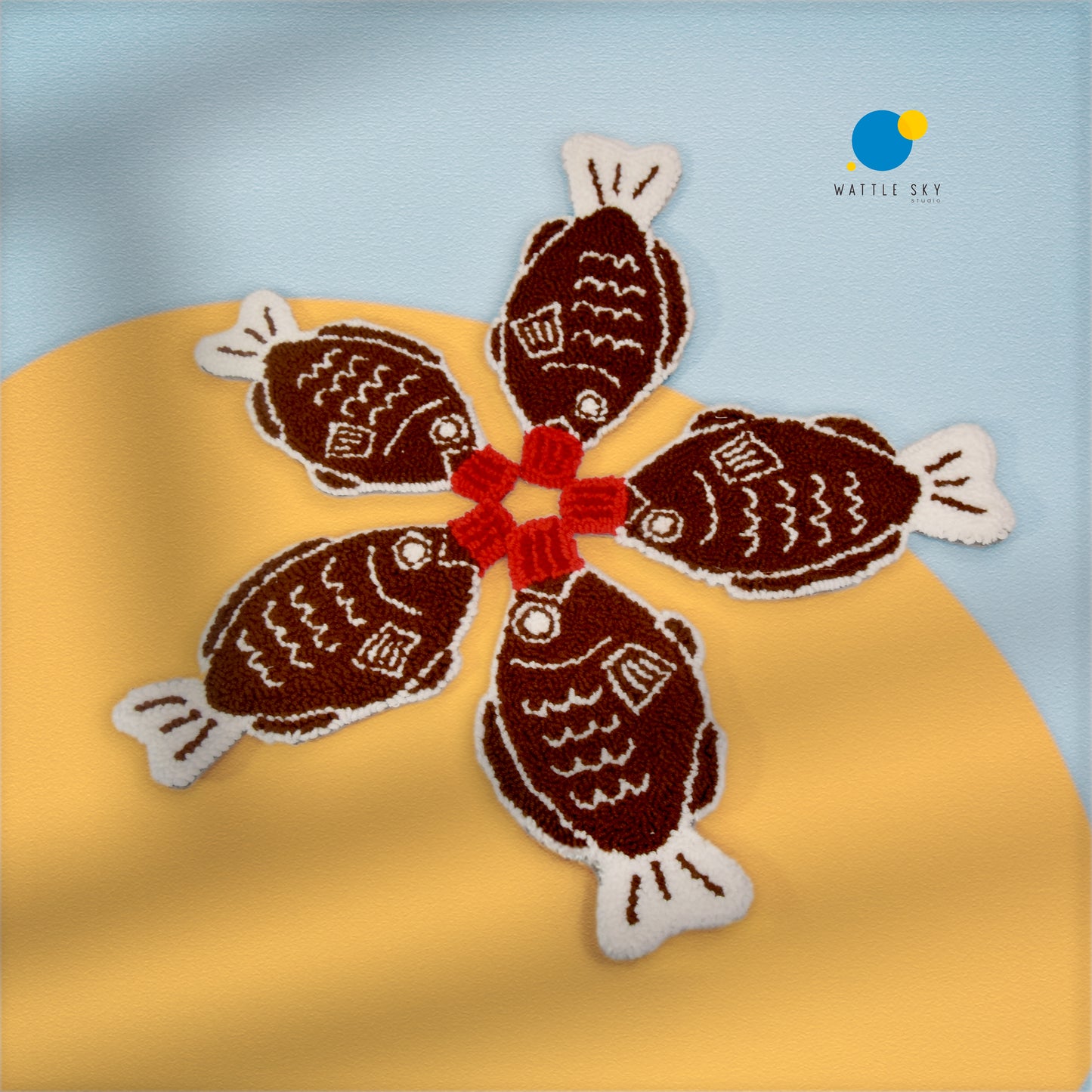 Fish Soy Sauce Coaster - Punch needle
