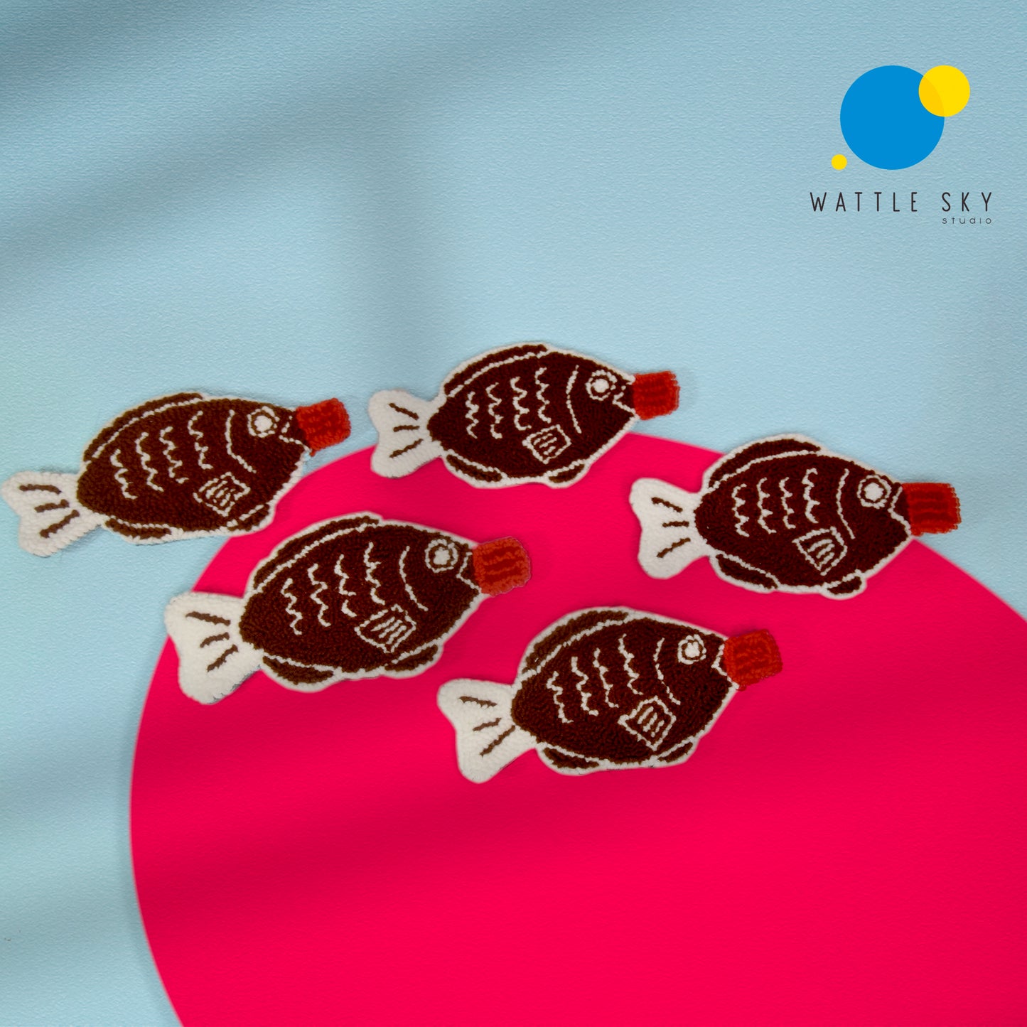 Fish Soy Sauce Coaster - Punch needle