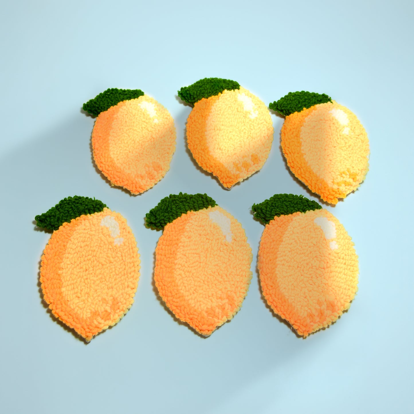 Lemon Coaster - Punch needle
