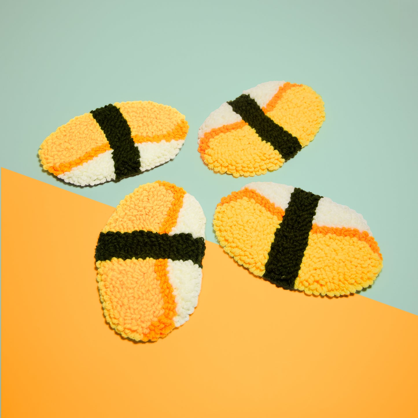 Tamago Coaster - Punch needle coaster