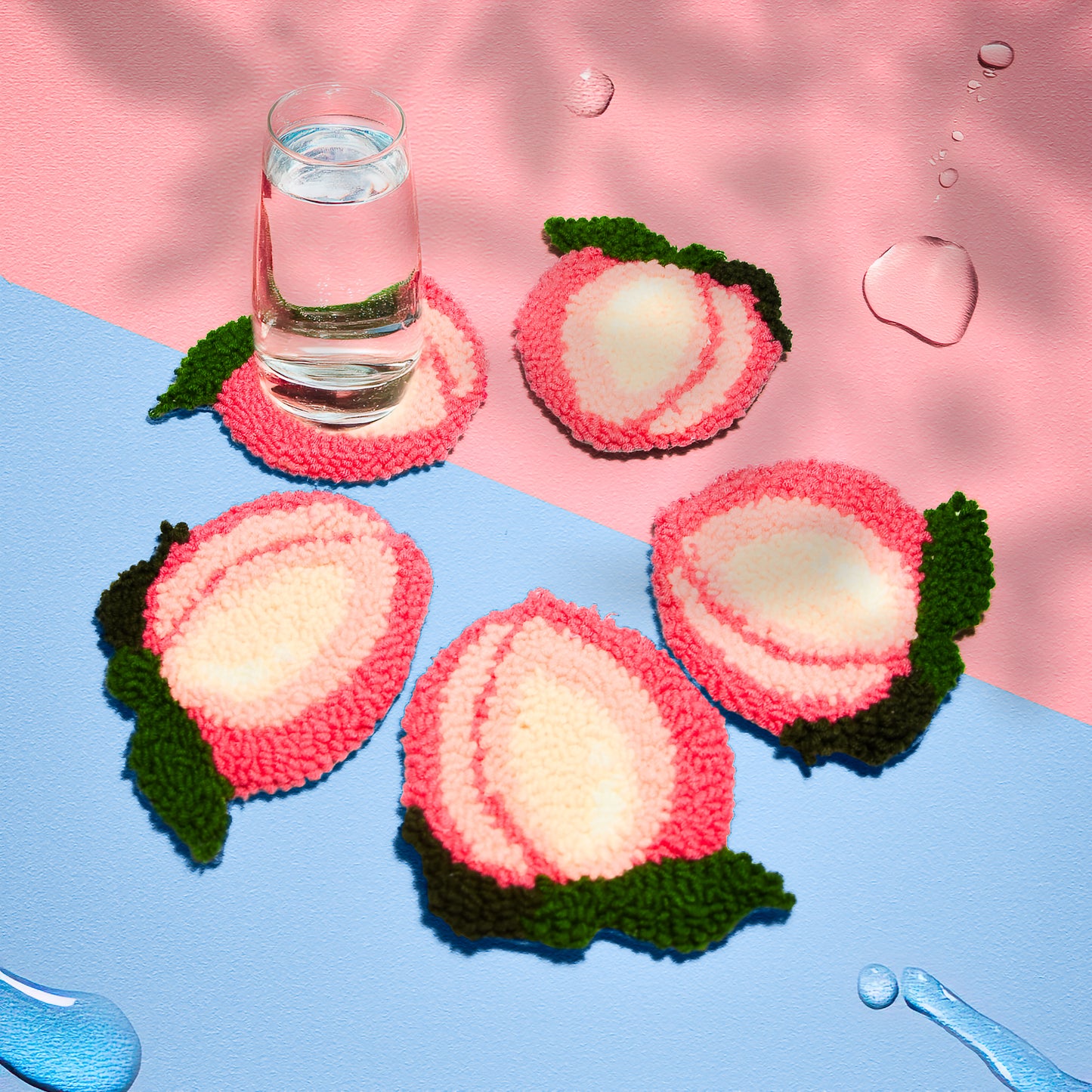 Peach Coaster - Punch needle