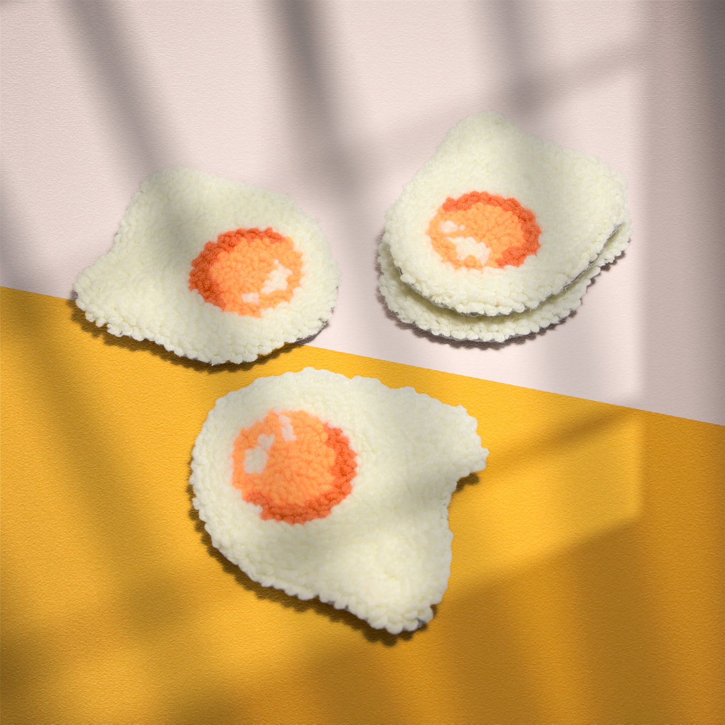 Eggy Coaster - Punch needle