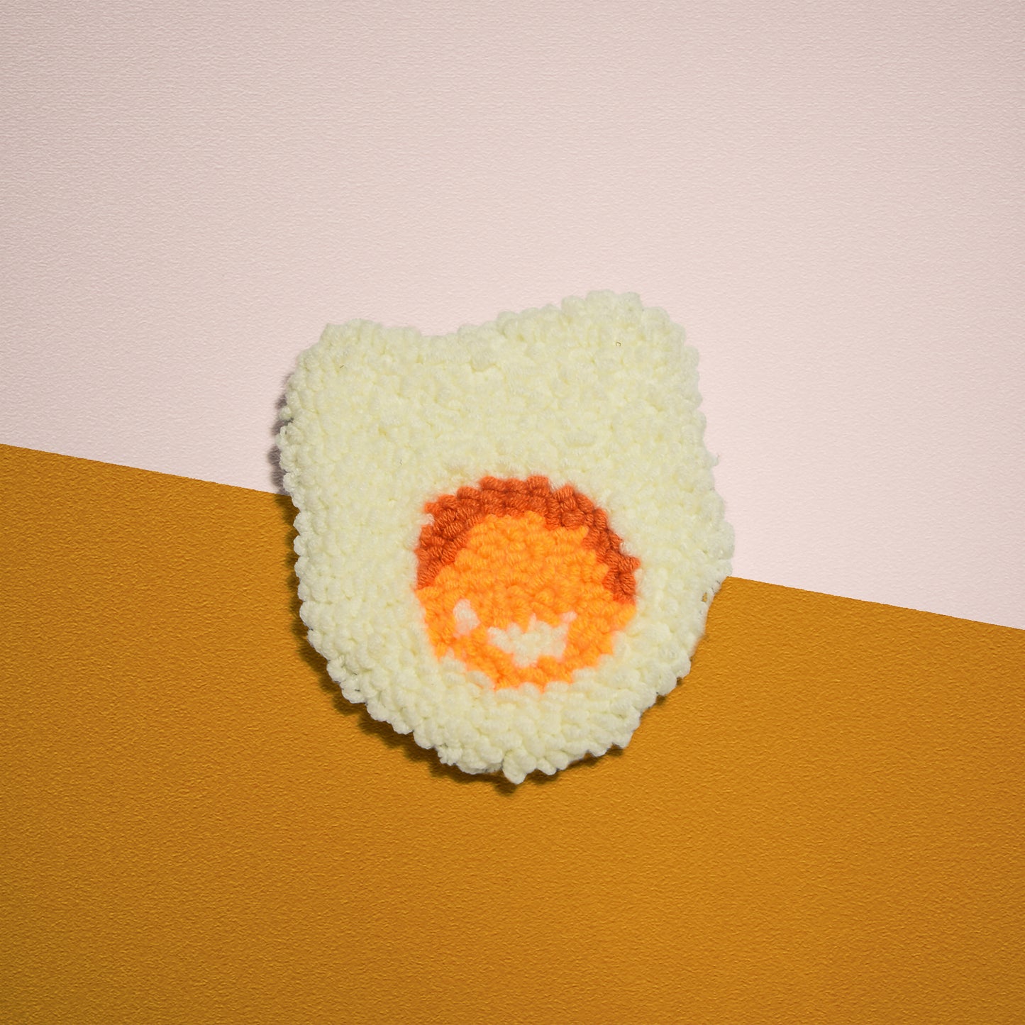 Eggy Coaster - Punch needle