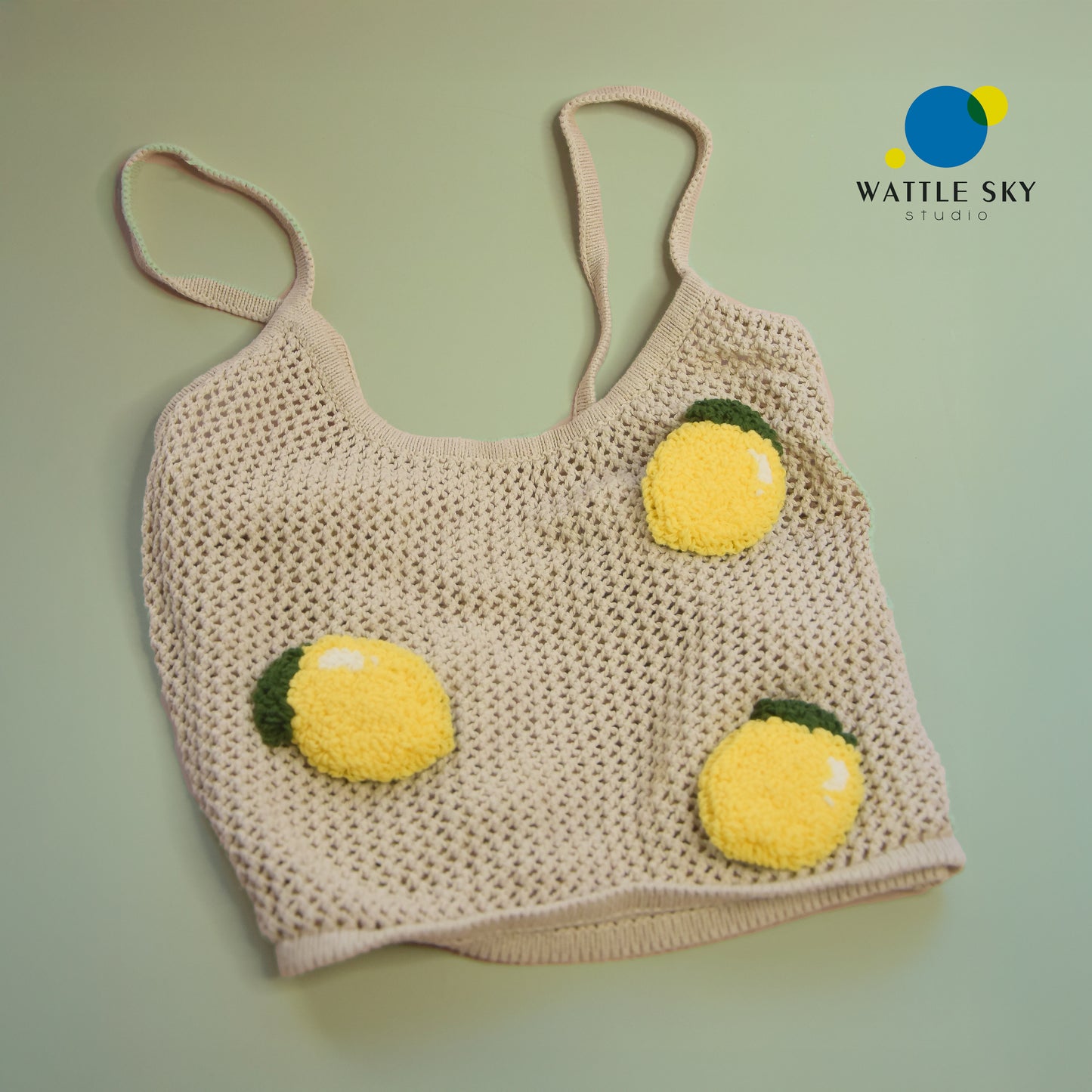 Lemon Brooch – Cute Punch Needle pin