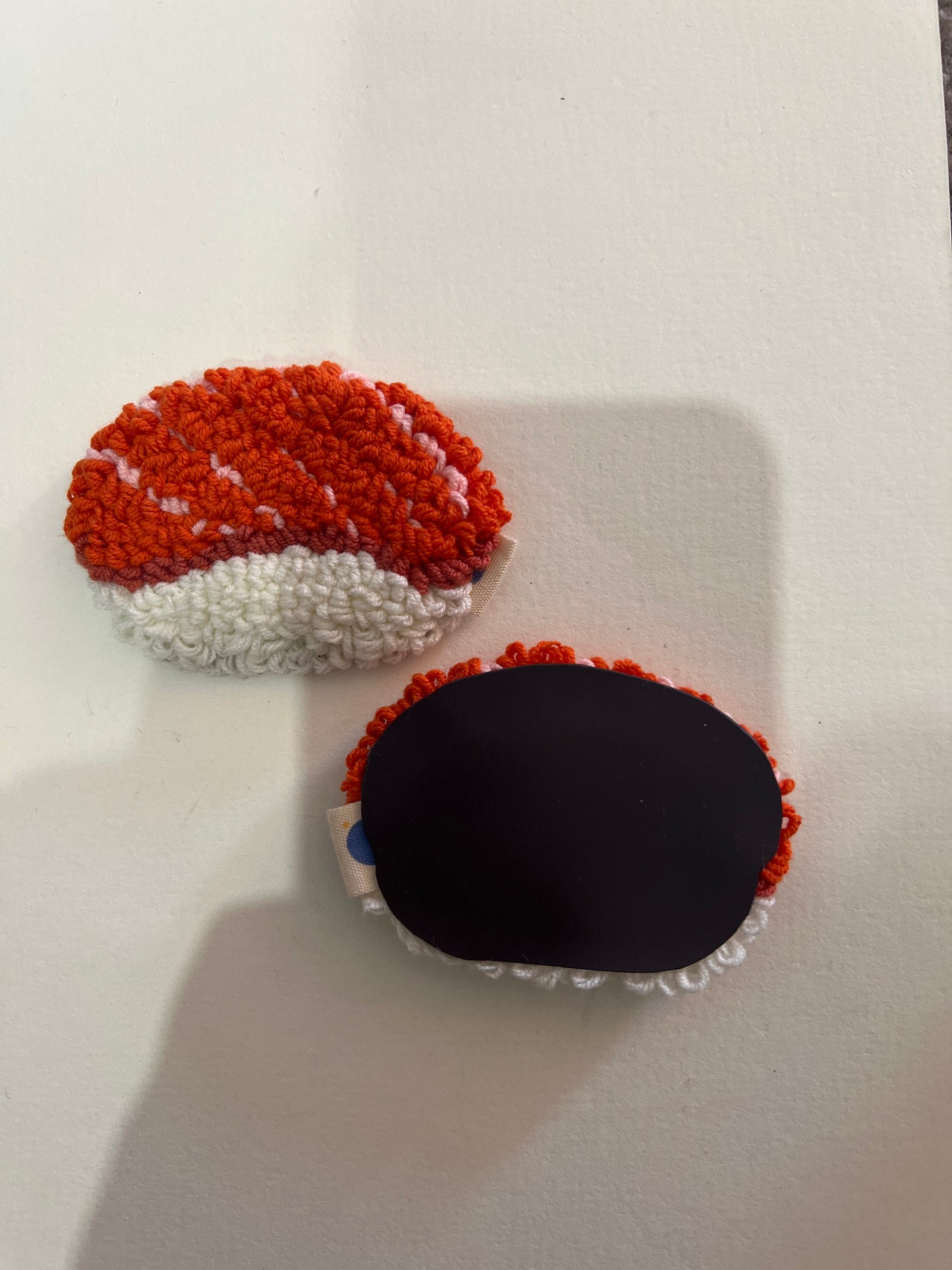 Salmon Fridge Magnet – Cute Punch Needle Magnet