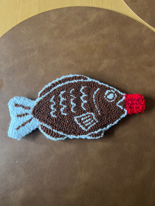 Fish Soy Sauce Coaster - Punch needle
