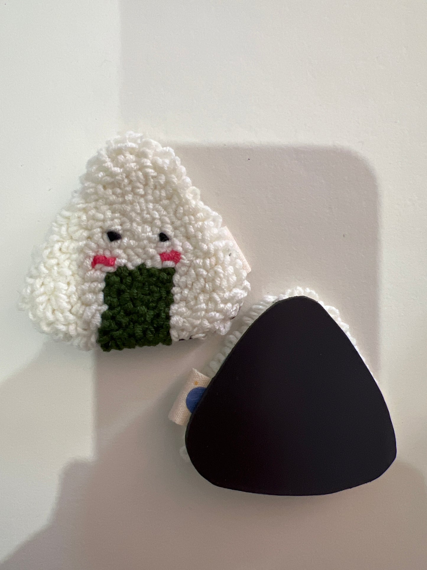 Onigiri Fridge Magnet – Cute Punch Needle Magnet