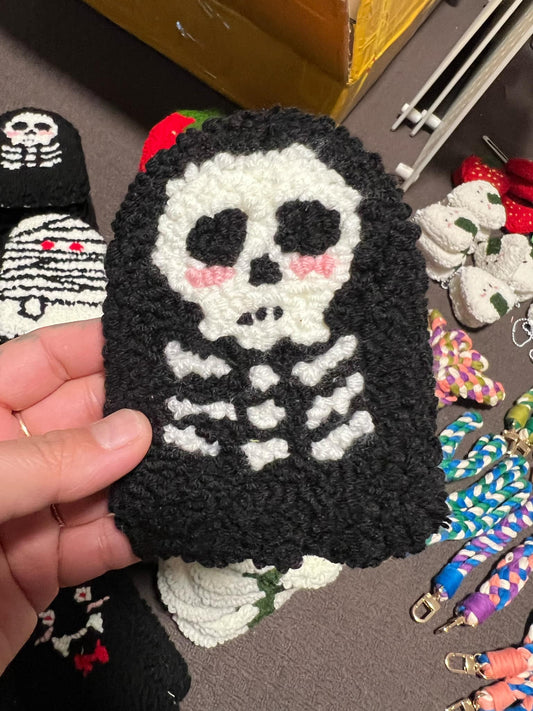 Skeleton - Punch needle coaster