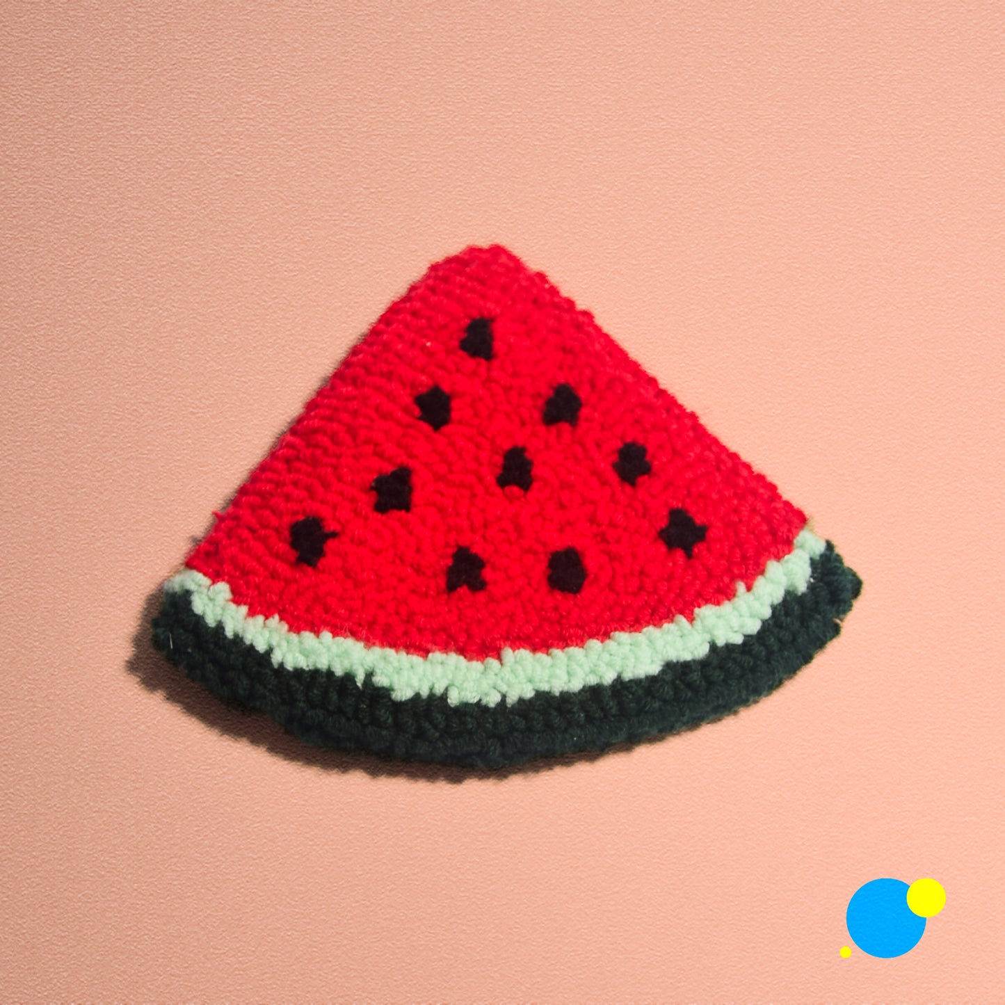 Water melon - Punch needle coaster