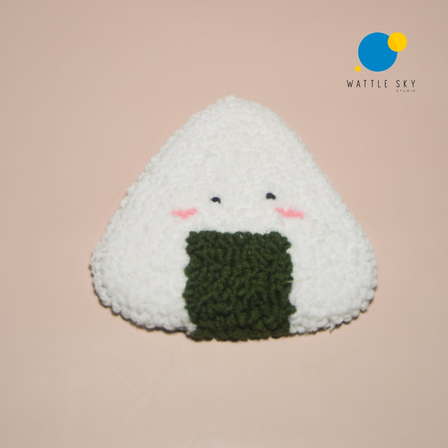 Onigiri Coaster - Punch needle