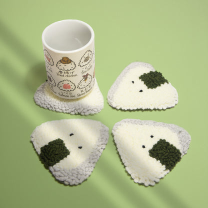 Onigiri - Punch needle coaster