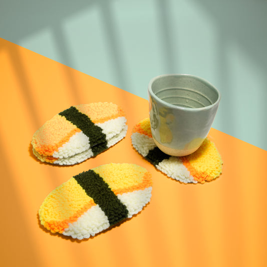 Tamago - Punch needle coaster