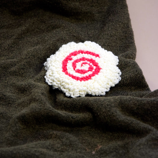 Narutomaki Brooch – Cute Punch Needle pin