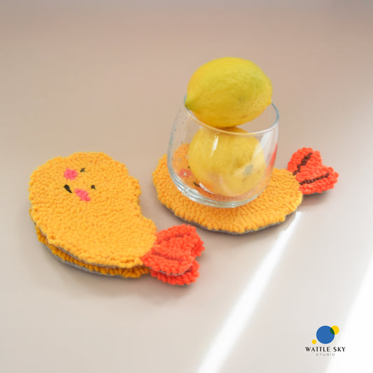 Tempura Coaster - Punch needle