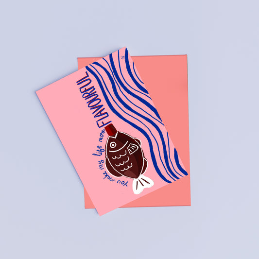 Fish Soy Sauce - Greeting Card
