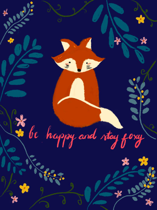 Foxy - Greeting Card
